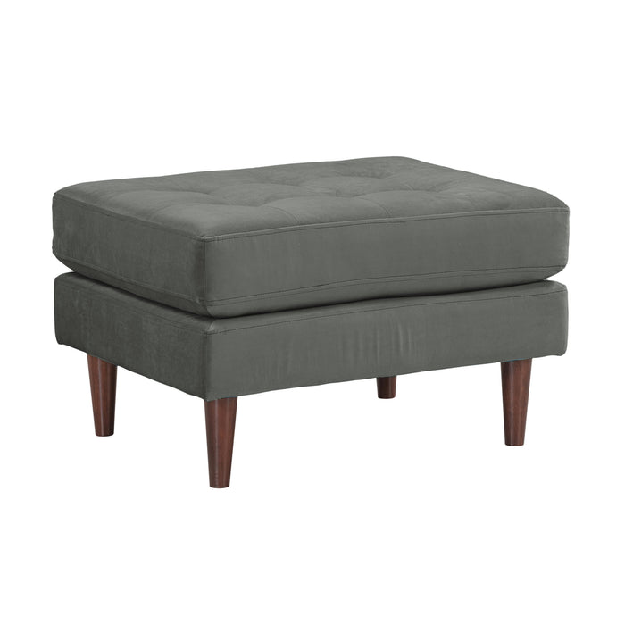 Cave Performance Velvet Ottoman