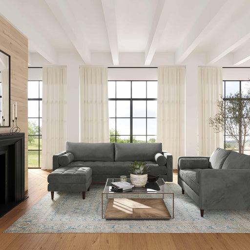 Cave 88" Performance Velvet Sofa - Dream Home Furniture & Mattress (Waite Park, MN)