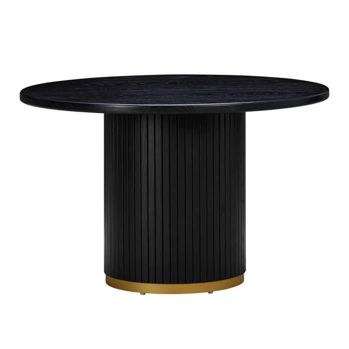 Chelsea 47" Oak Wood Round Dining Table