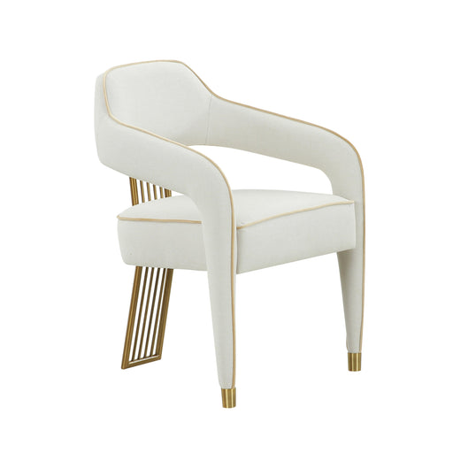 Corralis Cream Performance Linen Dining Chair - Dream Home Furniture & Mattress (Waite Park, MN)