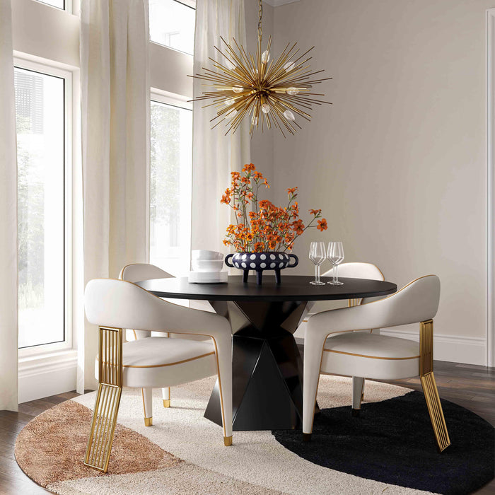 Corralis Cream Performance Linen Dining Chair - Dream Home Furniture & Mattress (Waite Park, MN)