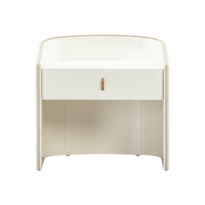 Collins 22" Lacquer Nightstand With Drawer