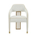 Corralis Cream Performance Linen Dining Chair - Dream Home Furniture & Mattress (Waite Park, MN)