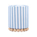 Dex Striped Linen Ottoman - Dream Home Furniture & Mattress (Waite Park, MN)