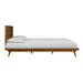 Emery Walnut Wood Platform Bed - Dream Home Furniture & Mattress (Waite Park, MN)