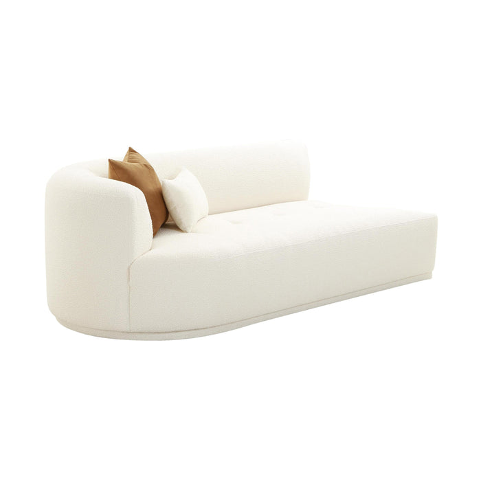 Fickle 82.5" Cream Performance Boucle Modular Loveseat