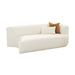 Fickle 82.5" Cream Performance Boucle Modular Loveseat - Dream Home Furniture & Mattress (Waite Park, MN)