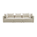Hangover 112.5" Cream Performance Linen Sofa - Dream Home Furniture & Mattress (Waite Park, MN)