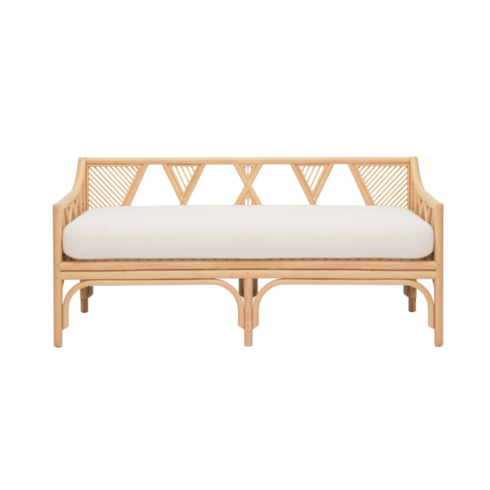 Jayla 54" Natural Rattan Bench - Dream Home Furniture & Mattress (Waite Park, MN)