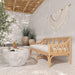 Jayla 54" Natural Rattan Bench - Dream Home Furniture & Mattress (Waite Park, MN)