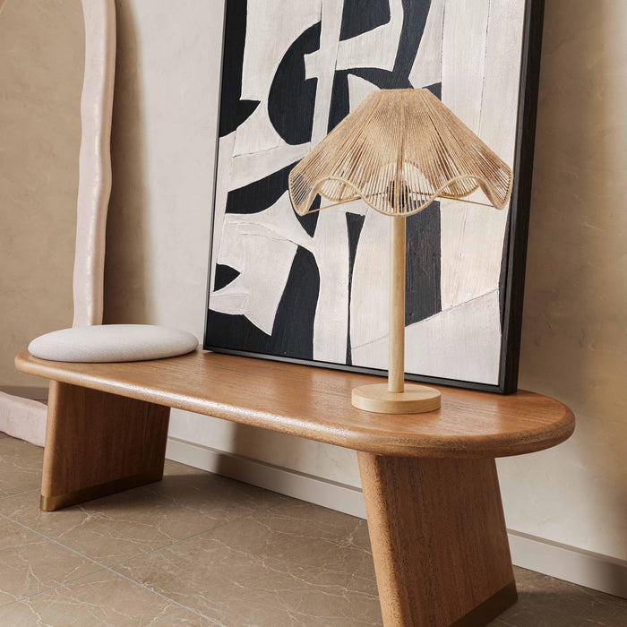 Jula Natural Jute Table Lamp - Dream Home Furniture & Mattress (Waite Park, MN)
