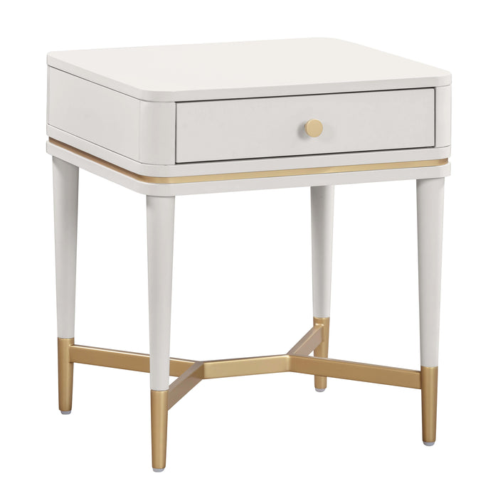 Julieta 19" Acacia Wood Nightstand With Drawer - Dream Home Furniture & Mattress (Waite Park, MN)