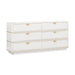 Julieta 62" Acacia Wood 6-Drawer Dresser - Dream Home Furniture & Mattress (Waite Park, MN)