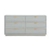 Julieta 62" Acacia Wood 6-Drawer Dresser - Dream Home Furniture & Mattress (Waite Park, MN)