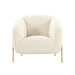 Kandra Cream Performance Vegan Shearling Accent Chair - Dream Home Furniture & Mattress (Waite Park, MN)