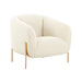 Kandra Cream Performance Vegan Shearling Accent Chair - Dream Home Furniture & Mattress (Waite Park, MN)