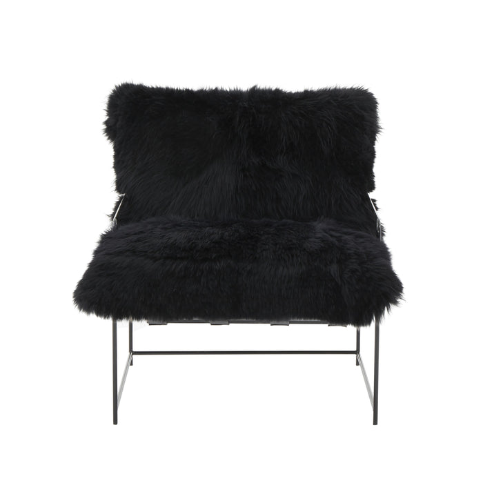 Kimi Genuine Sheepskin Accent Chair