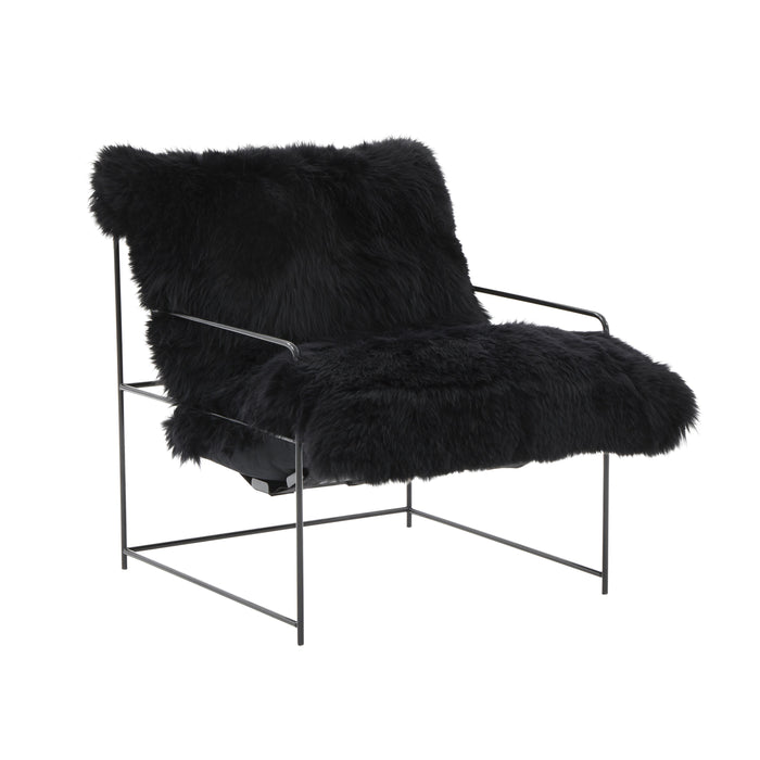 Kimi Genuine Sheepskin Accent Chair