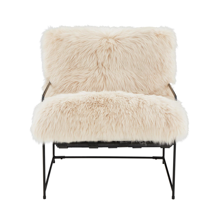 Kimi Genuine Sheepskin Accent Chair