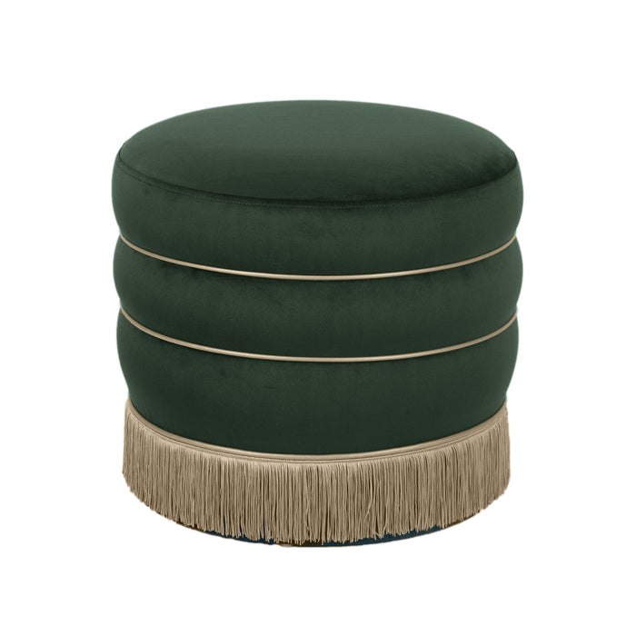 Lakka Performance Velvet Ottoman