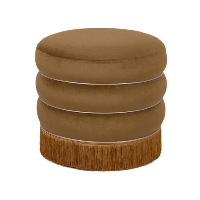 Lakka Performance Velvet Ottoman