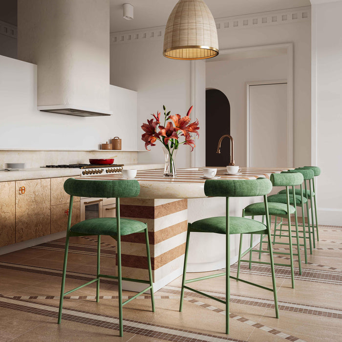 Liliana Performance Velvet Stool - Dream Home Furniture & Mattress (Waite Park, MN)