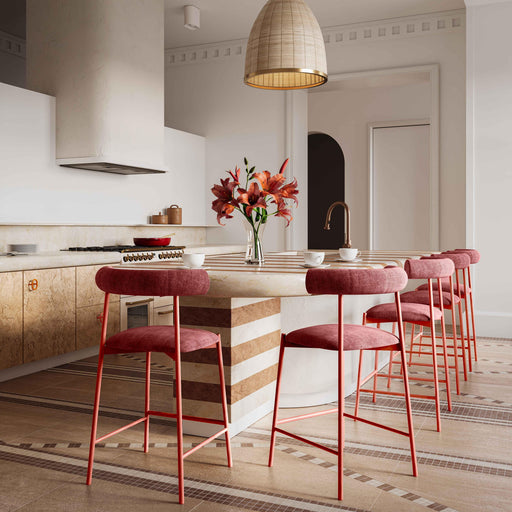 Liliana Performance Velvet Stool - Dream Home Furniture & Mattress (Waite Park, MN)