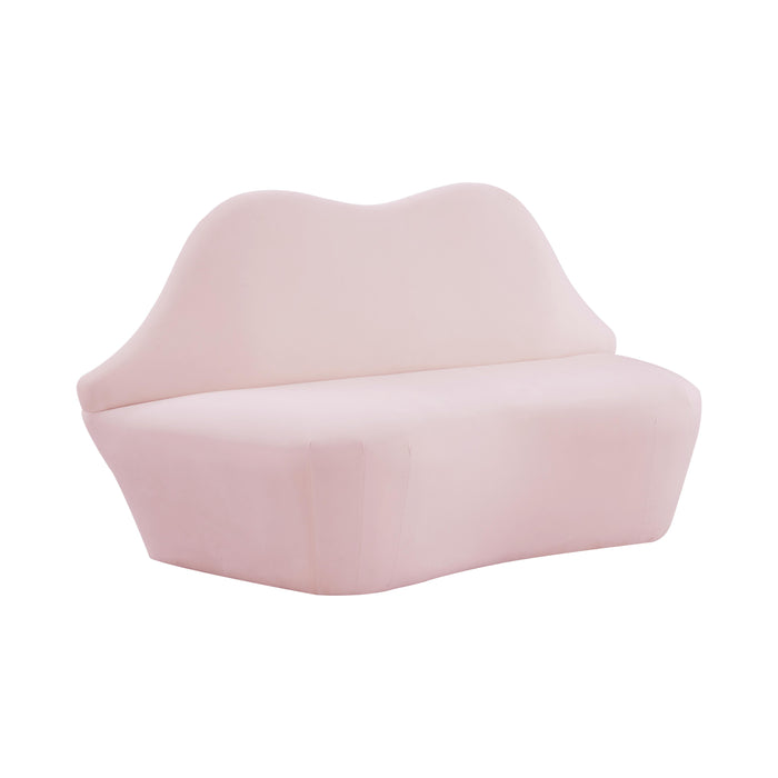 Lips 68" Performance Velvet Settee - Dream Home Furniture & Mattress (Waite Park, MN)