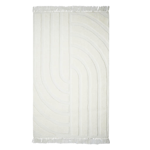 Loop White Area Rug - Dream Home Furniture & Mattress (Waite Park, MN)