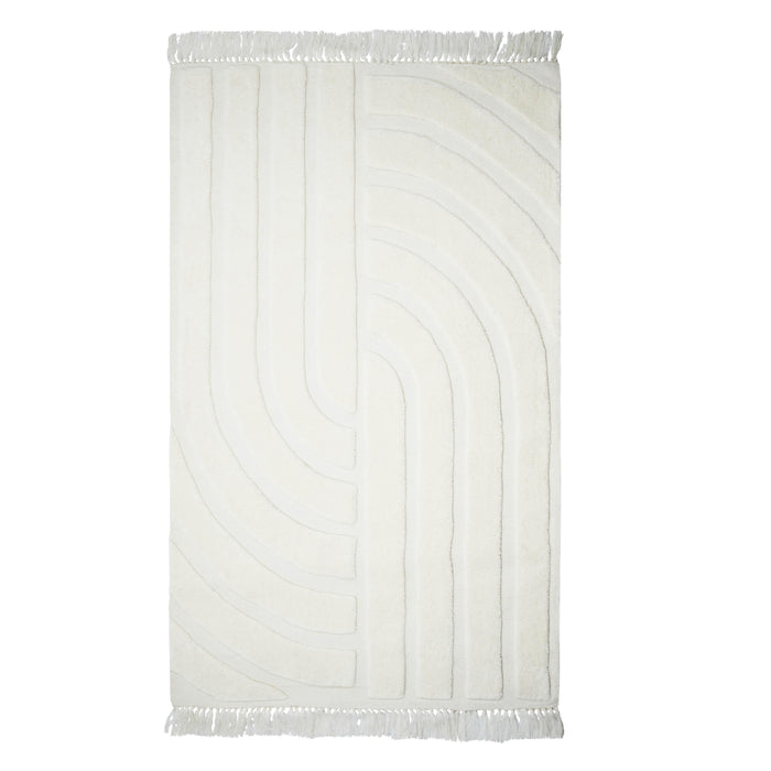 Loop White Area Rug