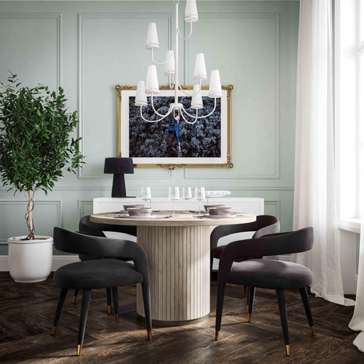 Lucia Performance Velvet Dining Chair - Dream Home Furniture & Mattress (Waite Park, MN)