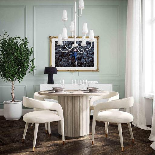 Lucia Performance Velvet Dining Chair - Dream Home Furniture & Mattress (Waite Park, MN)