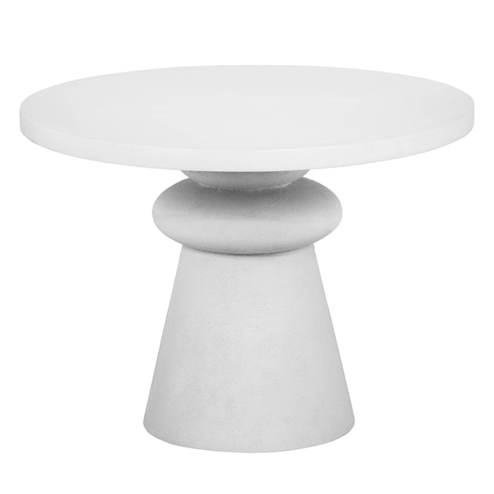 Lupita 42" White Round Dinette Table