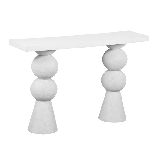 Lupita 53" White Console Table - Dream Home Furniture & Mattress (Waite Park, MN)