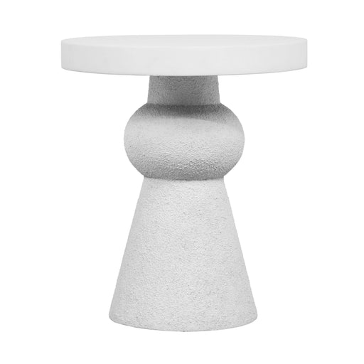 Lupita White Side Table - Dream Home Furniture & Mattress (Waite Park, MN)