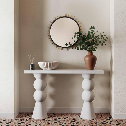 Lupita 53" White Console Table - Dream Home Furniture & Mattress (Waite Park, MN)