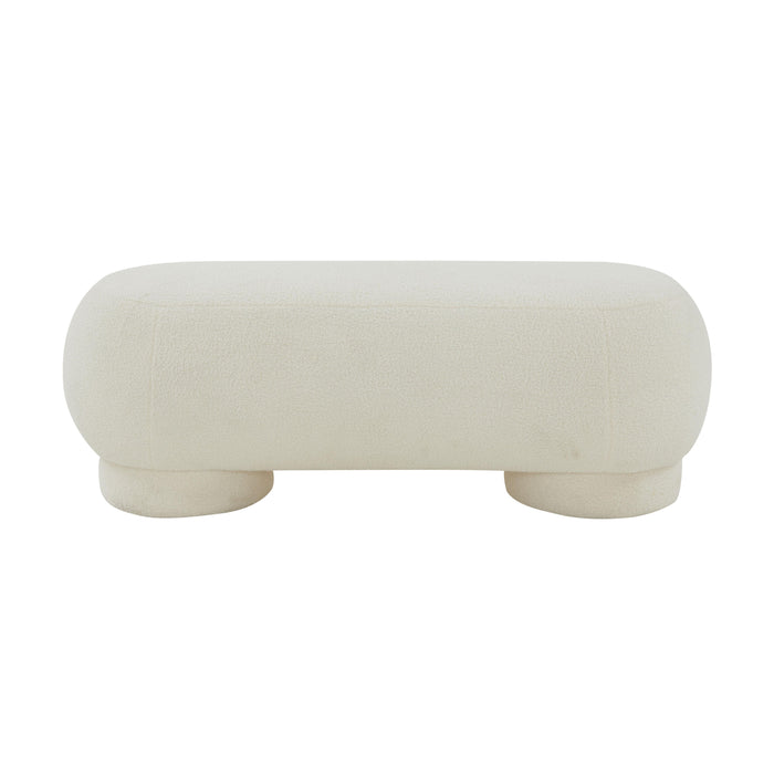 Mara 43" Performance Vegan Shearling Ottoman