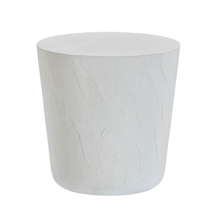 Margot Light Grey Faux Plaster Indoor/Outdoor Concrete Stool