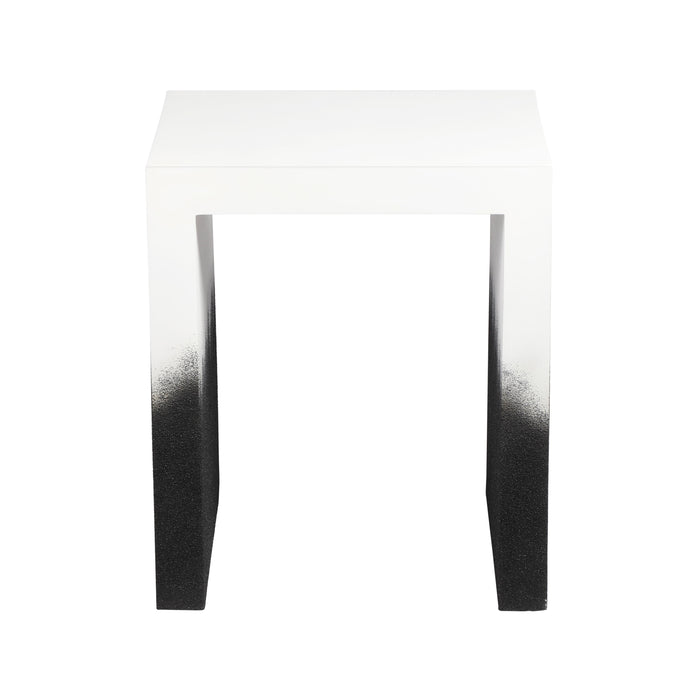 Matra Black and White End Table - Dream Home Furniture & Mattress (Waite Park, MN)