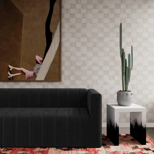 Matra Black and White End Table - Dream Home Furniture & Mattress (Waite Park, MN)