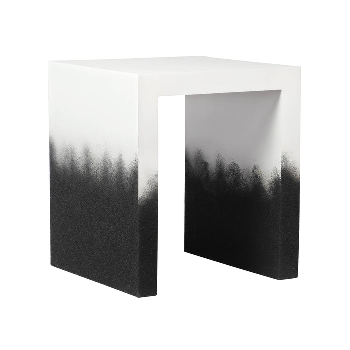 Matra Black and White End Table - Dream Home Furniture & Mattress (Waite Park, MN)