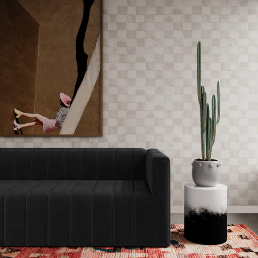 Matra Black and White Side Table - Dream Home Furniture & Mattress (Waite Park, MN)