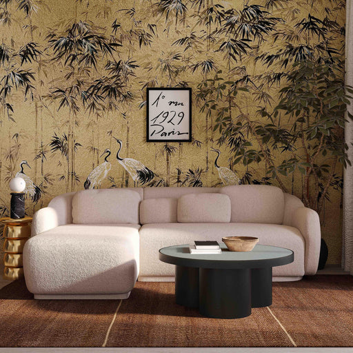 Misty 2-Piece Cream Performance Boucle L-Shaped Sectional - Dream Home Furniture & Mattress (Waite Park, MN)