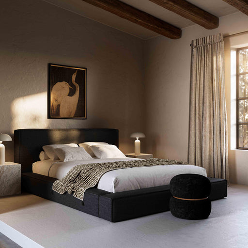 Olafur Performance Linen Upholstered Bed - Dream Home Furniture & Mattress (Waite Park, MN)