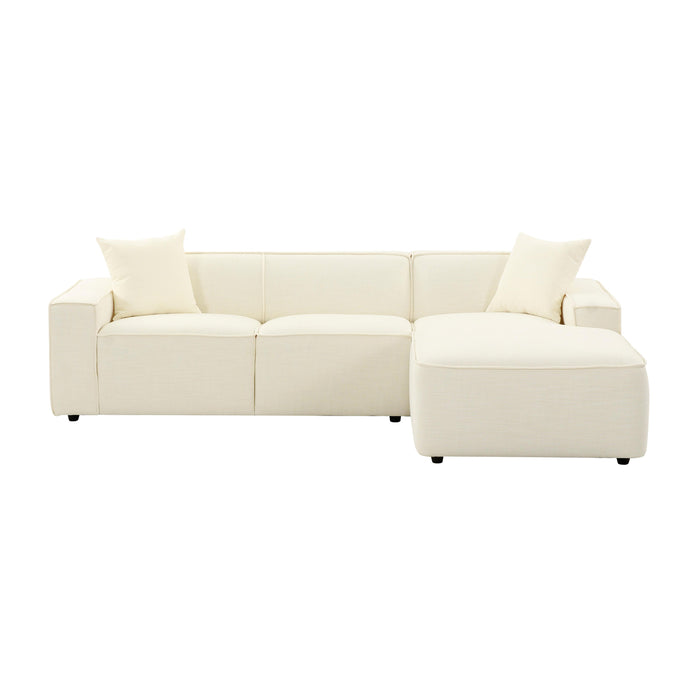 Olafur 2-Piece Performance Fabric L-Shaped Sectional