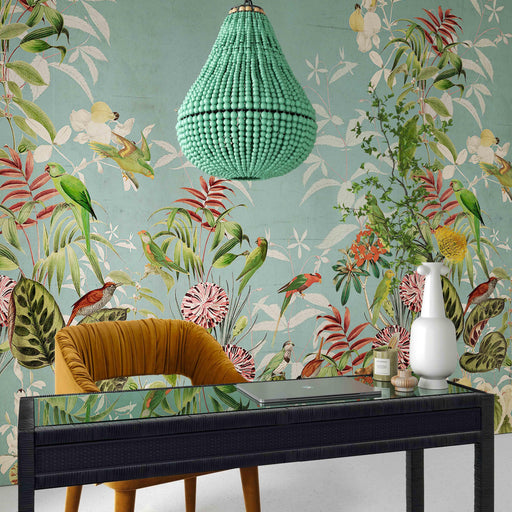 Palani Green Wooden Bead Chandelier - Dream Home Furniture & Mattress (Waite Park, MN)