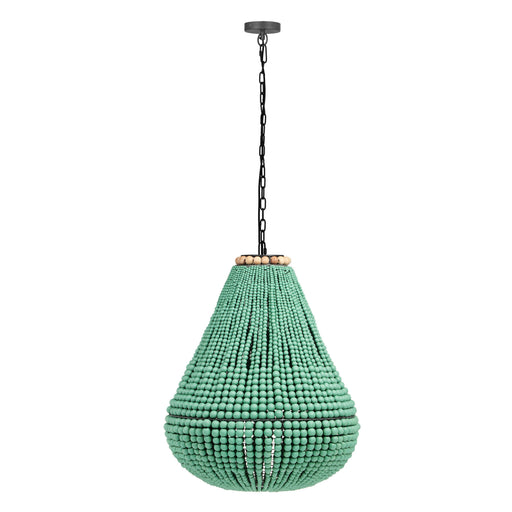 Palani Green Wooden Bead Chandelier - Dream Home Furniture & Mattress (Waite Park, MN)