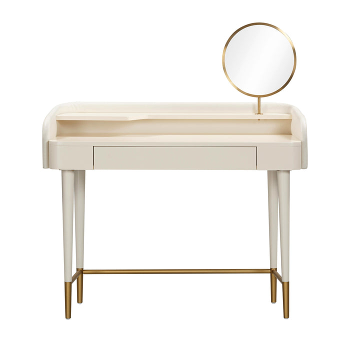 Penelope 45" Vegan Leather Wrapped Vanity Desk With Drawer - Dream Home Furniture & Mattress (Waite Park, MN)
