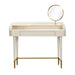 Penelope 45" Vegan Leather Wrapped Vanity Desk With Drawer - Dream Home Furniture & Mattress (Waite Park, MN)