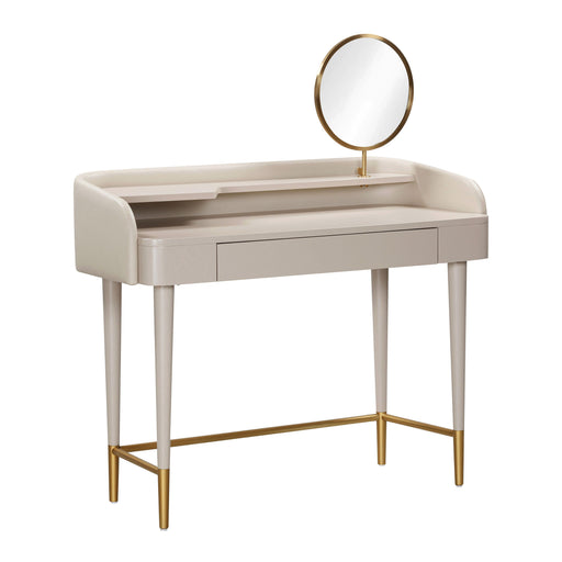 Penelope 45" Vegan Leather Wrapped Vanity Desk With Drawer - Dream Home Furniture & Mattress (Waite Park, MN)